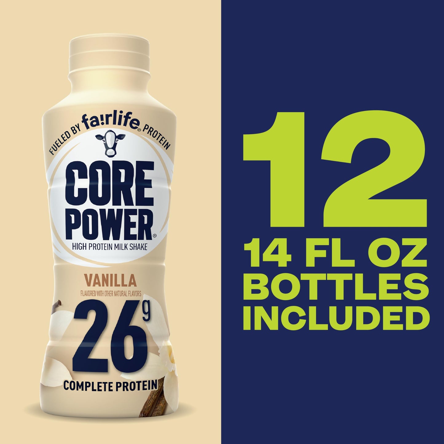 Fairlife core power vanilla 26 gram protein shake